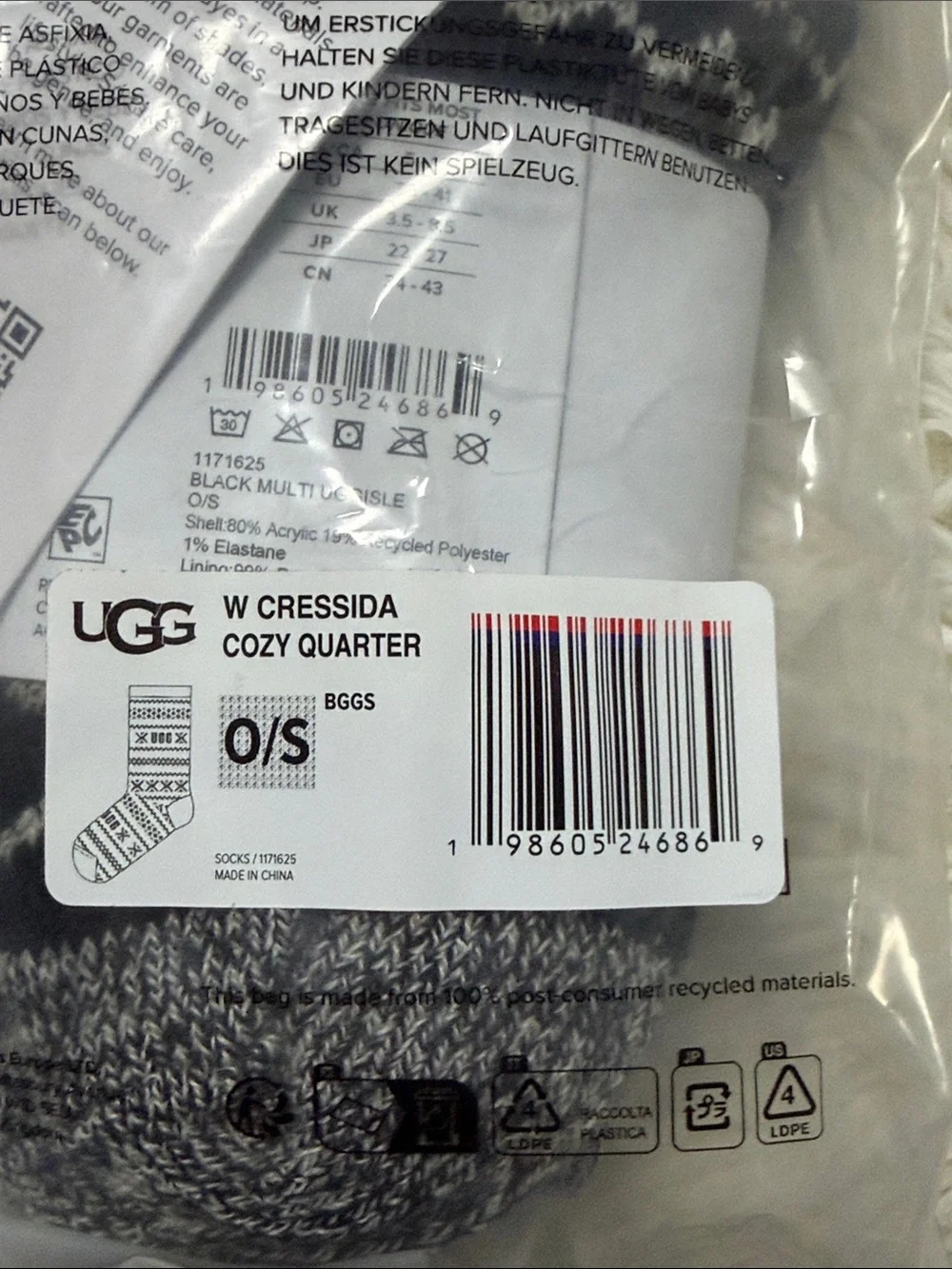 UGG Cressida Cozy Quarter Socks